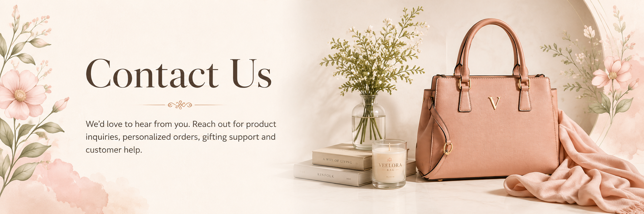 Veelora Bag promotional banner